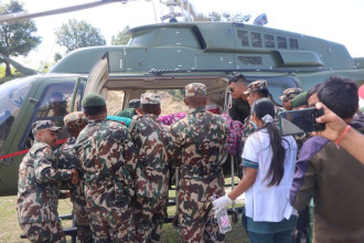 अछाममा गर्भवतीको हेलीकोप्टरमार्फत उद्धार